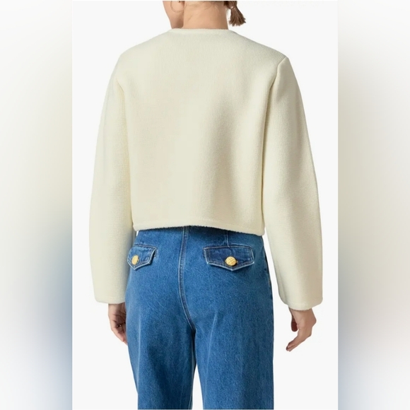 Endless Rose Cheri Beaded Cardigan Size S Color Ivory - Picture 12 of 12